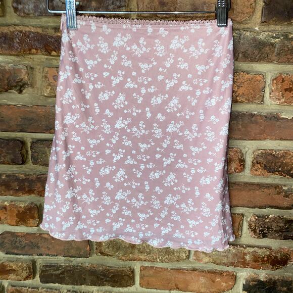 NWOT Princess Polly Mauve Pink Floral Sandra Mini Skirt Women's Size US 2 - Picture 7 of 8